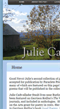Mobile Screenshot of juliecspoetry.com